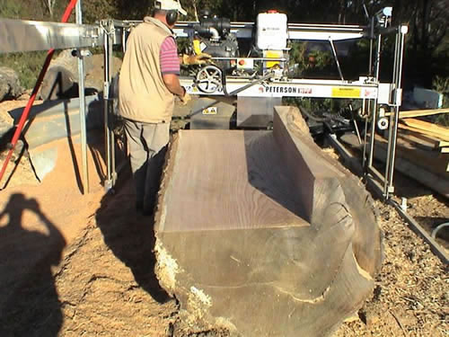 Portable Sawmill Used by Maine Tree and Landscape